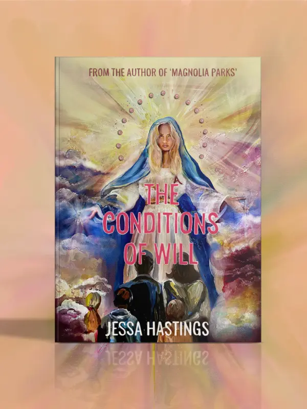 Book cover featuring a divine figure.